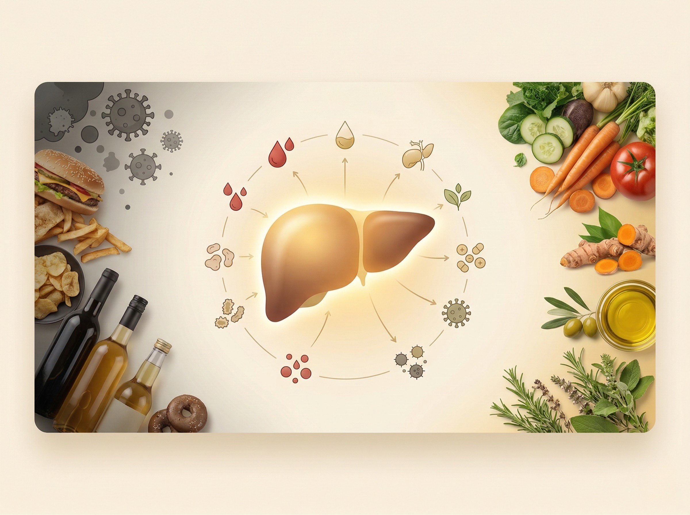 Liver health infographic